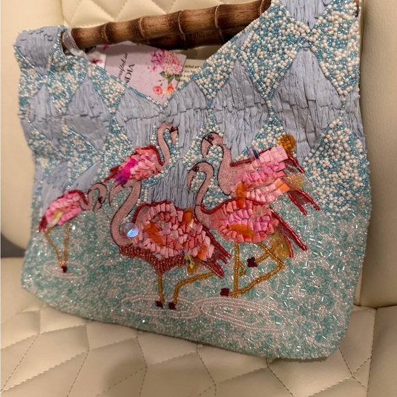 Funny Flamingo Tote Bag, Hot Flamingo Tote Bag,animal Lover  Chic Flamingo Embroidered Tote Bag